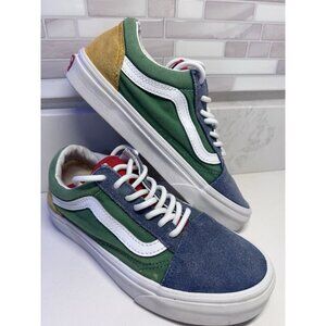 Vans Old Skool Yacht Club Shoes 5.5 W - 4 M Suede Canvas Color Block Colorful